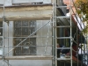 Elewacja budynku po renowacji przed malowaniem