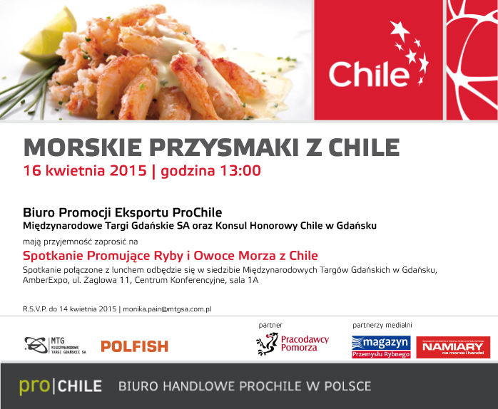 Zaproszenie na spotkanie promujące Chile